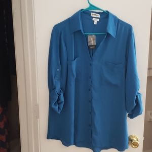 Blue express portofino original blouse